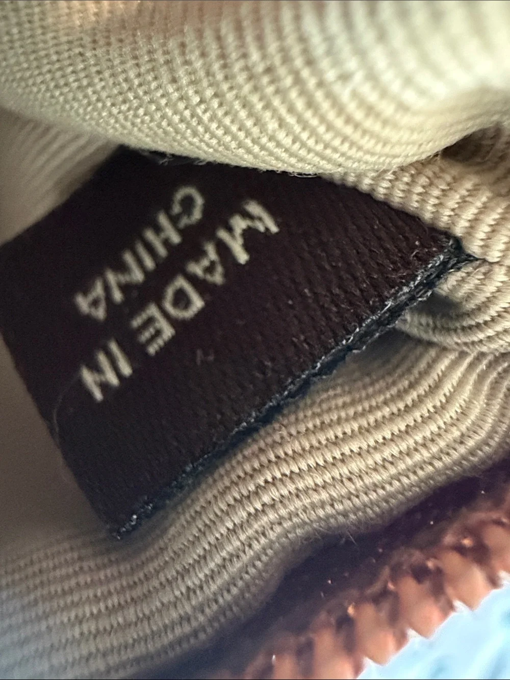 Coach Brown and Cream Signature Canvas Wristlet with Ivory Strap